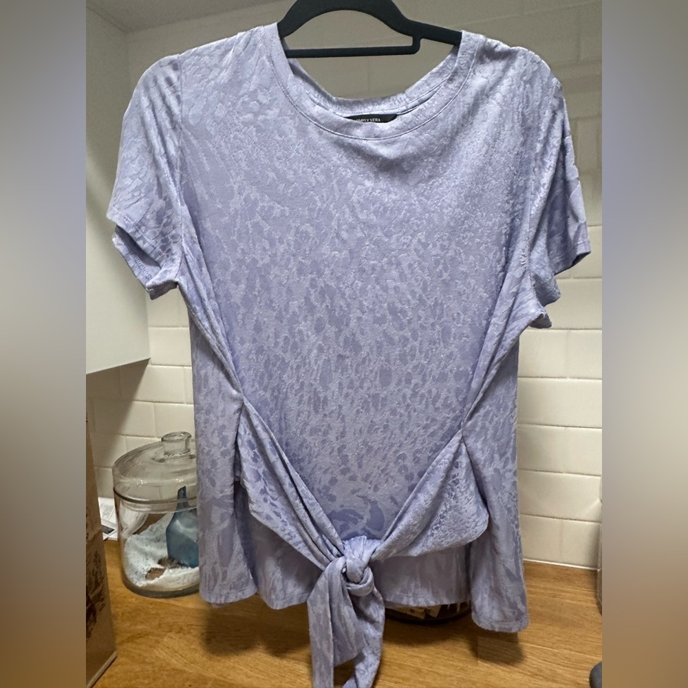Lavender Tie-Front Top Simply Vera